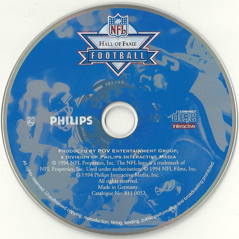 Hall of Fame Football box art for CD-i